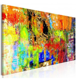 Quadro - Colourful Abstraction (1 Part) Narrow