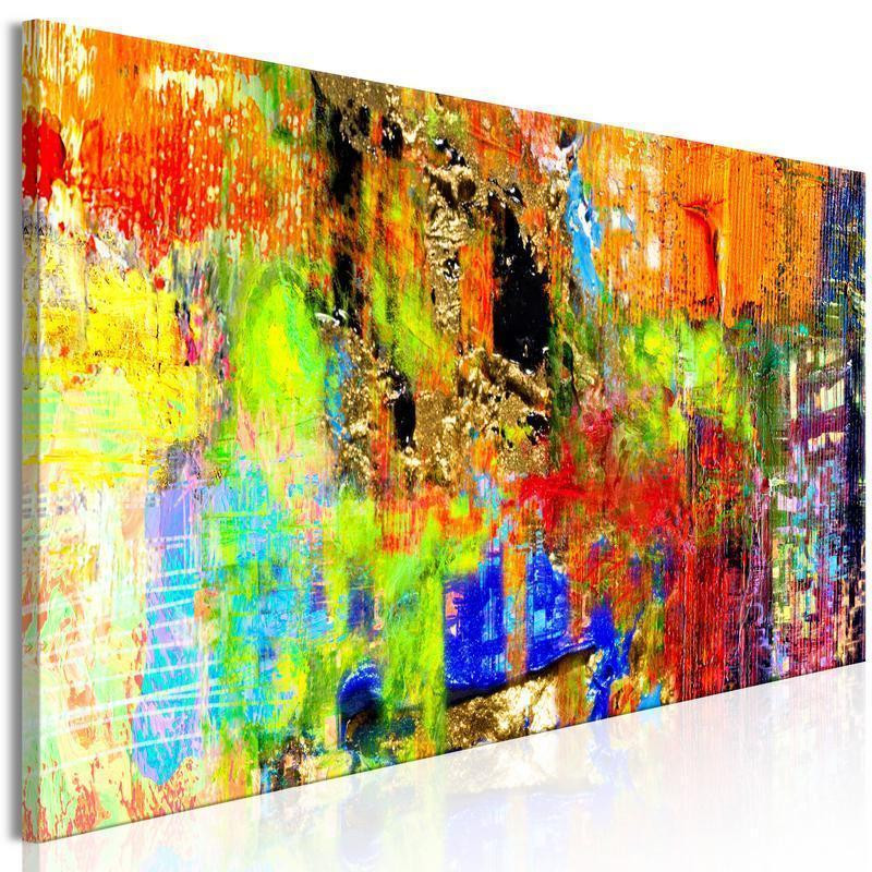 82,90 € Schilderij - Colourful Abstraction (1 Part) Narrow