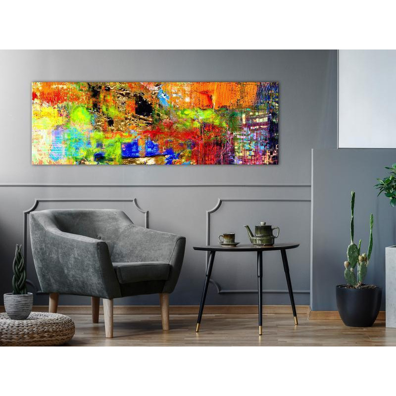 82,90 € Canvas Print - Colourful Abstraction (1 Part) Narrow