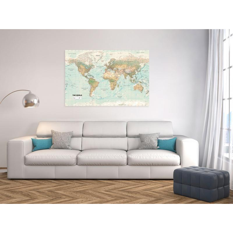 31,90 € Taulu - World Map: Beautiful World