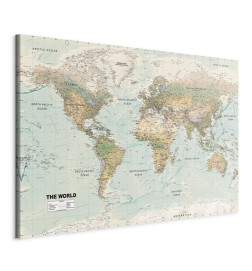 Canvas Print - World Map: Beautiful World