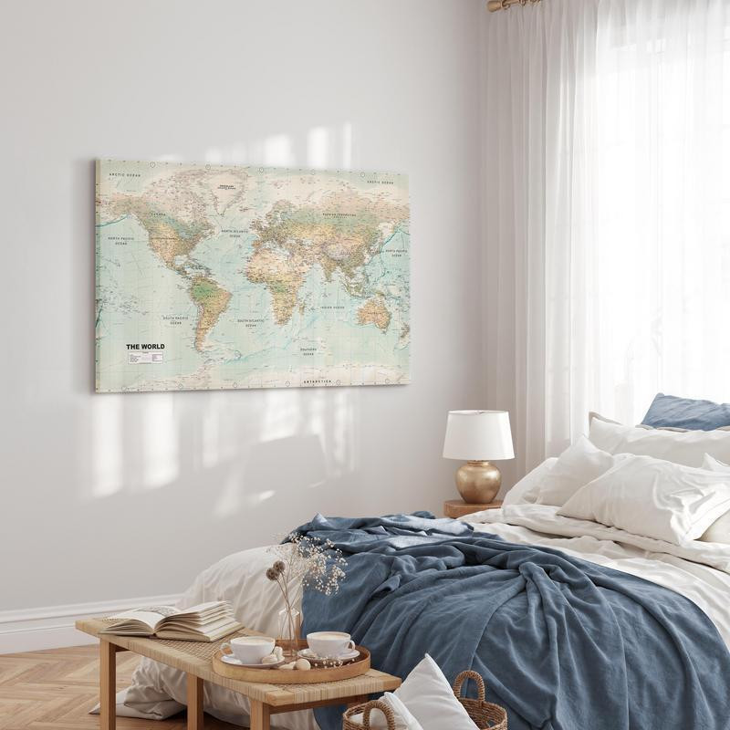 31,90 € Glezna - World Map: Beautiful World