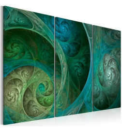 Schilderij - Turquoise oriental inspiration