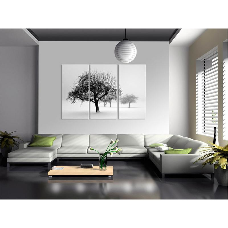 61,90 € Canvas Print - Trees submerged in white