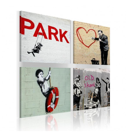 56,90 € Seinapilt - Banksy - urban inspiration