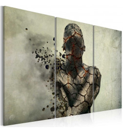 Canvas Print - The man of stone - triptych