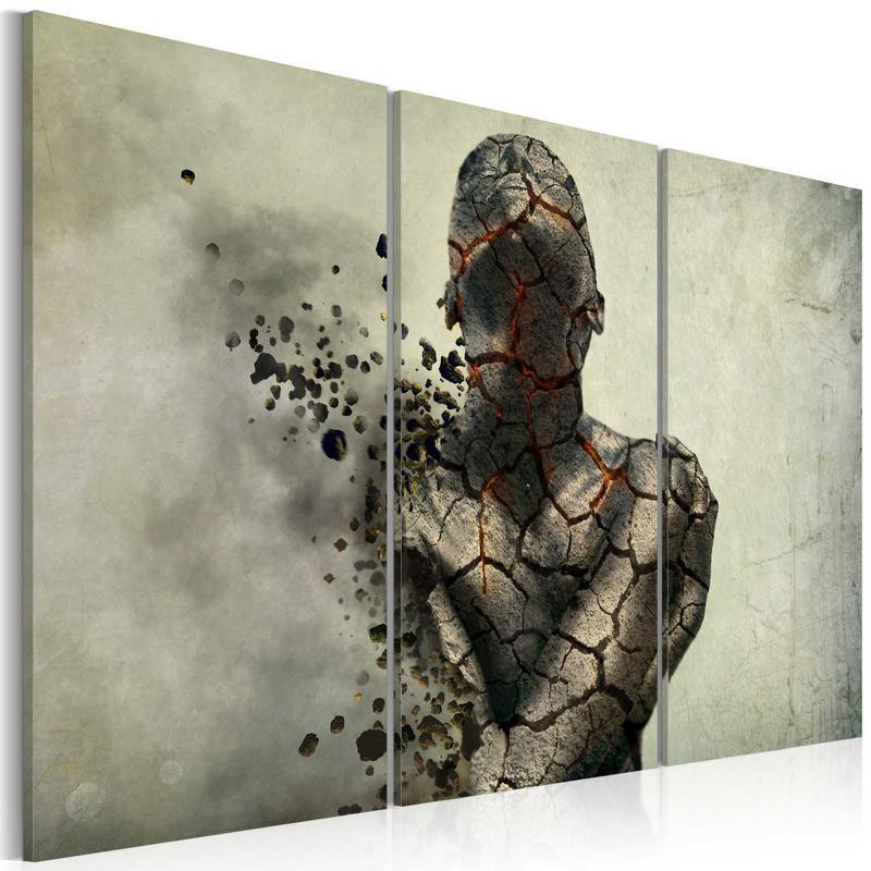 61,90 € Canvas Print - The man of stone - triptych