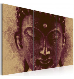 Schilderij - Buddha - face
