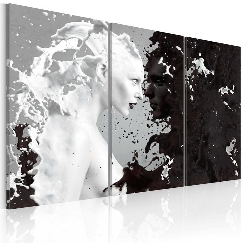61,90 € Canvas Print - Milk & Choco - triptych