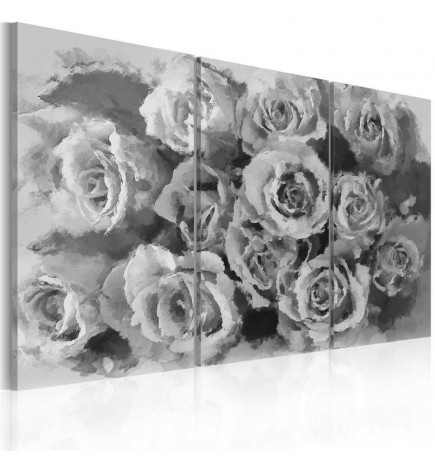 Schilderij - Twelve roses - triptych