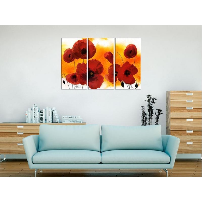 61,90 € Seinapilt - Sunny afternoon and poppies
