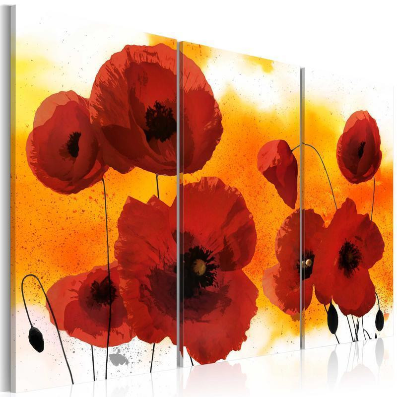 61,90 € Canvas Print - Sunny afternoon and poppies