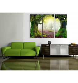 Schilderij - Mysterious forest - triptych