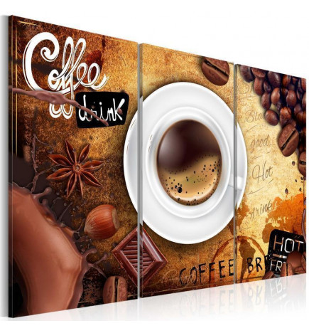 Schilderij - Cup of coffee