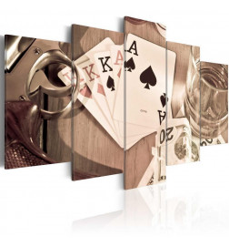 Quadro - Poker night - sepia