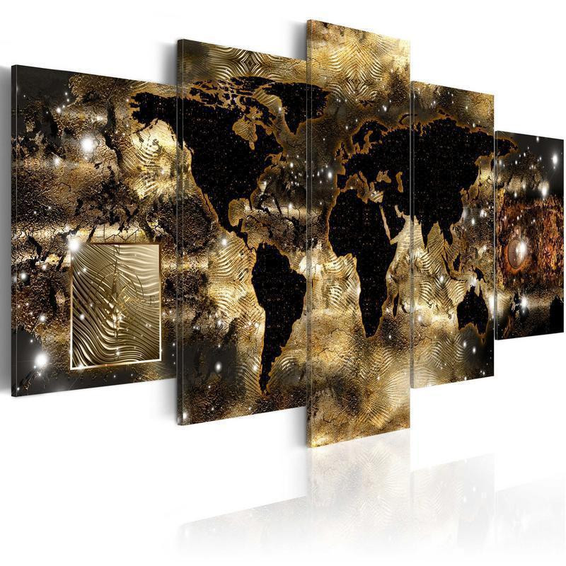 70,90 € Canvas Print - Continents of bronze