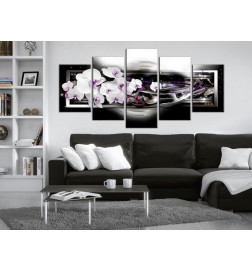 Paveikslas - Orchids on a black background