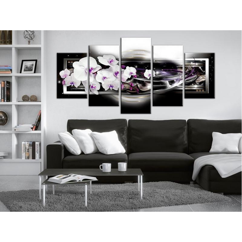 70,90 € Leinwandbild - Orchids on a black background