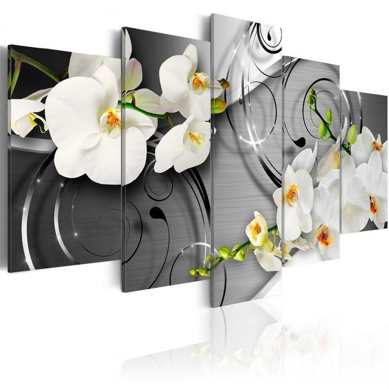 70,90 € Canvas Print - Milky orchids