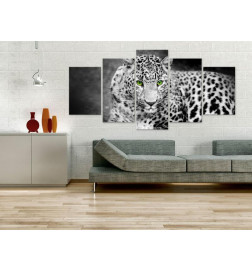 70,90 € Canvas Print - Leopard - black&white