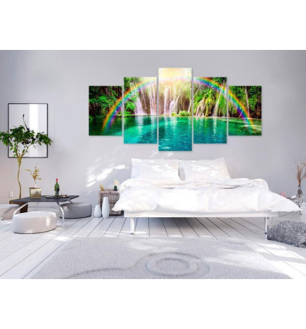 Canvas Print - Rainbow Time (5 Parts) Wide