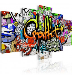 Schilderij - Artistic Graffiti