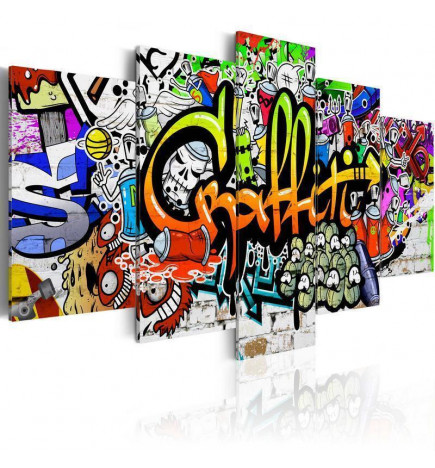 Schilderij - Artistic Graffiti