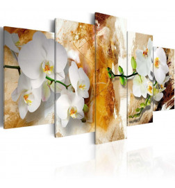 70,90 € Canvas Print - Brown Paint and Orchid