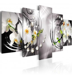Canvas Print - Orchid pearls and diamonds