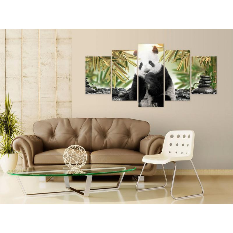70,90 € Canvas Print - Cute Panda Bear