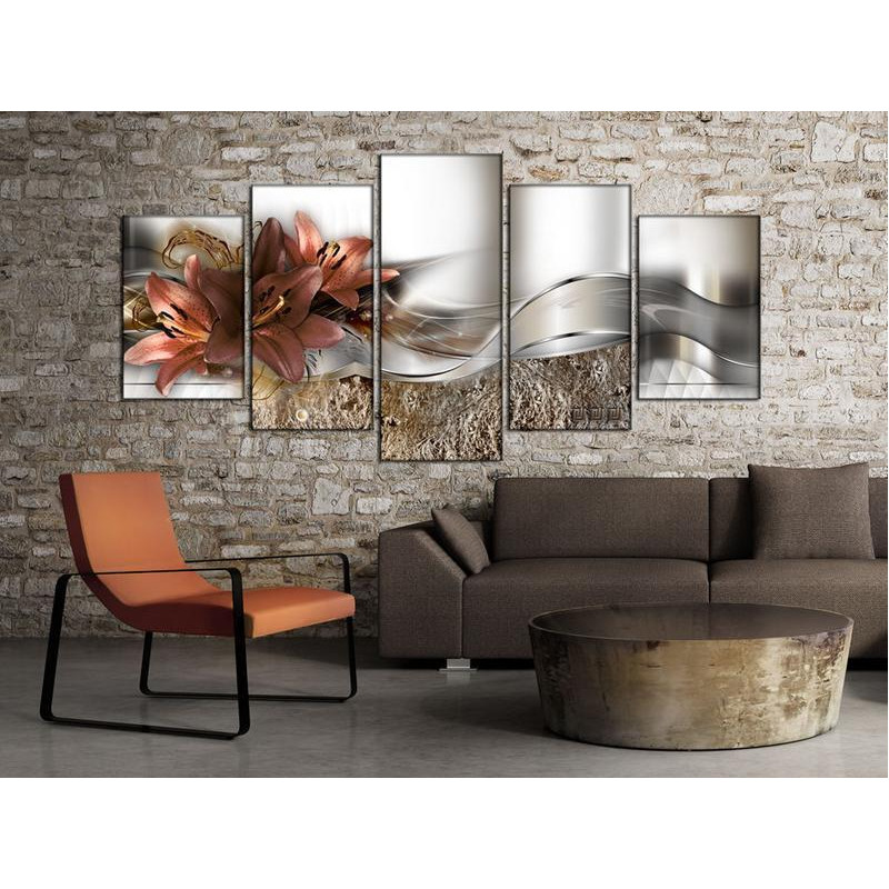 70,90 € Canvas Print - Lily Marsala and Abstraction