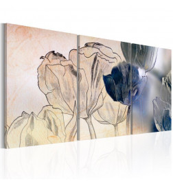 Canvas Print - Sketch of Tulips