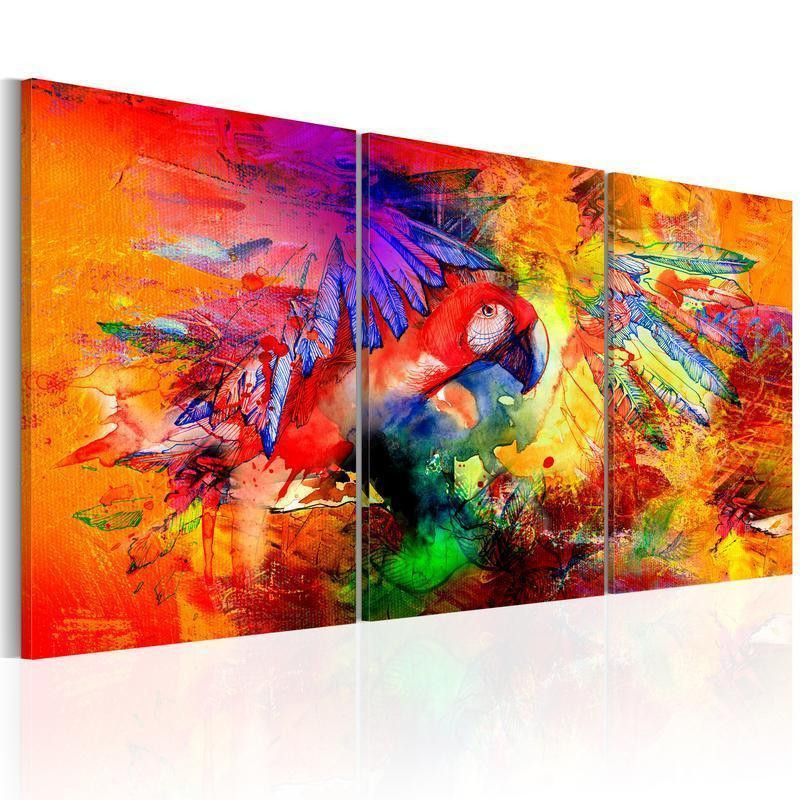 61,90 € Leinwandbild - Colourful Parrot