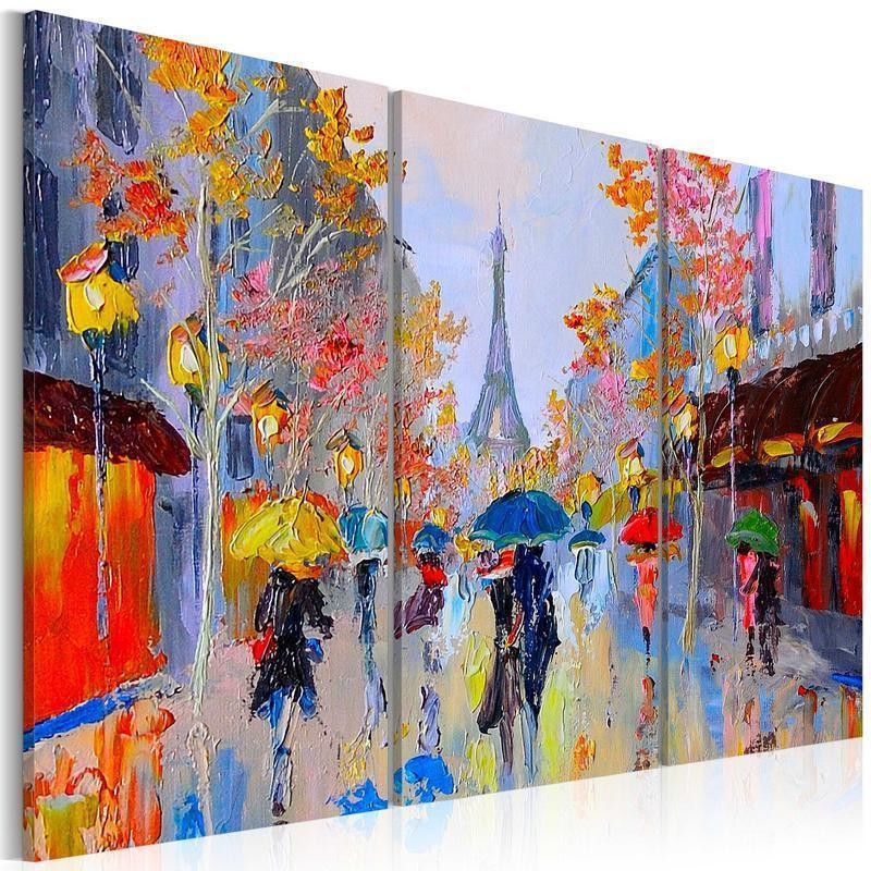 70,90 € Schilderij - Rainy Paris