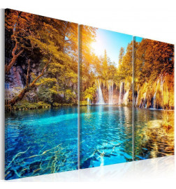 61,90 € Schilderij - Waterfalls of Sunny Forest