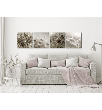Canvas Print - Grey Dandelion