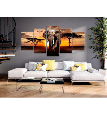70,90 € Canvas Print - Elephant Migration