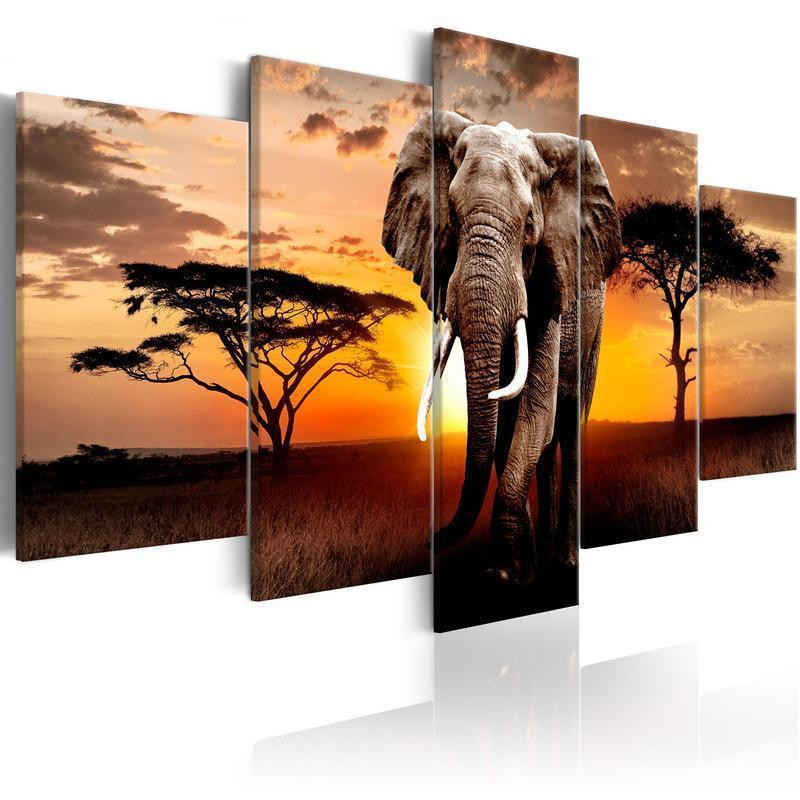 70,90 € Canvas Print - Elephant Migration