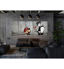 92,90 € Leinwandbild - Mario Bros on Concrete