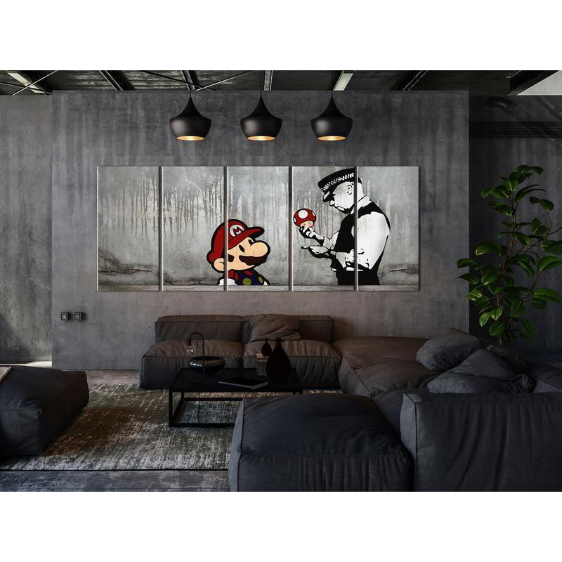 92,90 € Cuadro - Mario Bros on Concrete