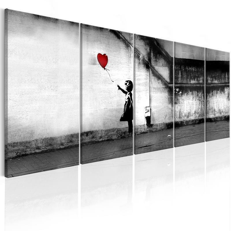92,90 € Leinwandbild - Banksy: Runaway Balloon