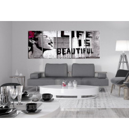 Schilderij - Banksy: Life is Beautiful