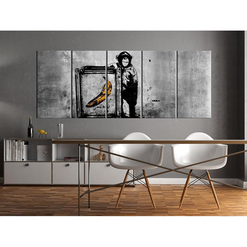 92,90 € Leinwandbild - Banksy: Monkey with Frame