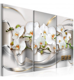 Schilderij - Blooming Orchids I