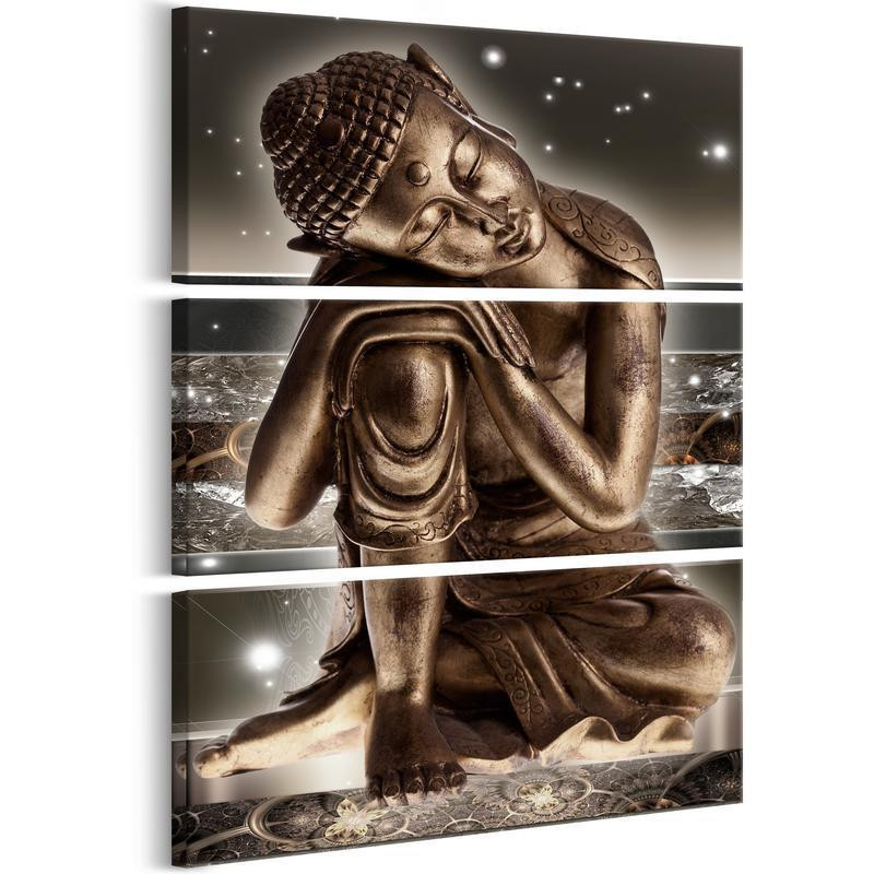 70,90 € Canvas Print - Buddha at Night