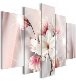Leinwandbild - Dazzling Magnolias (5 Parts) Wide