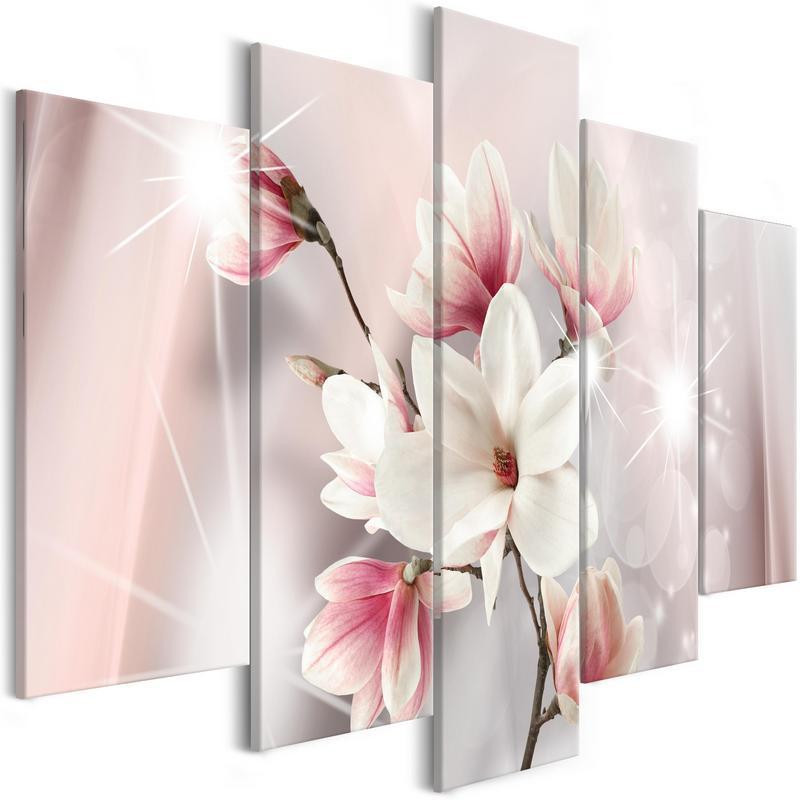 70,90 € Schilderij - Dazzling Magnolias (5 Parts) Wide