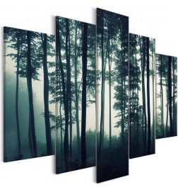 Canvas Print - Dark Forest (5 Parts) Wide