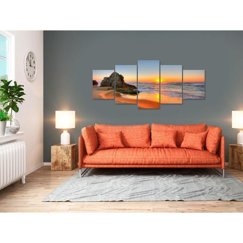 92,90 € Canvas Print - New Day (5 Parts) Wide