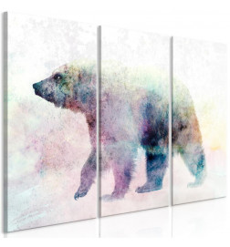 Schilderij - Lonely Bear (3 Parts)